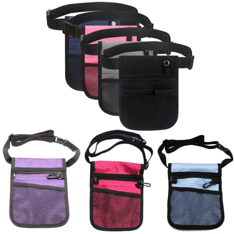 Nurse Bag Multifunctional Portable Tool Storage Waist Bag(Purple)