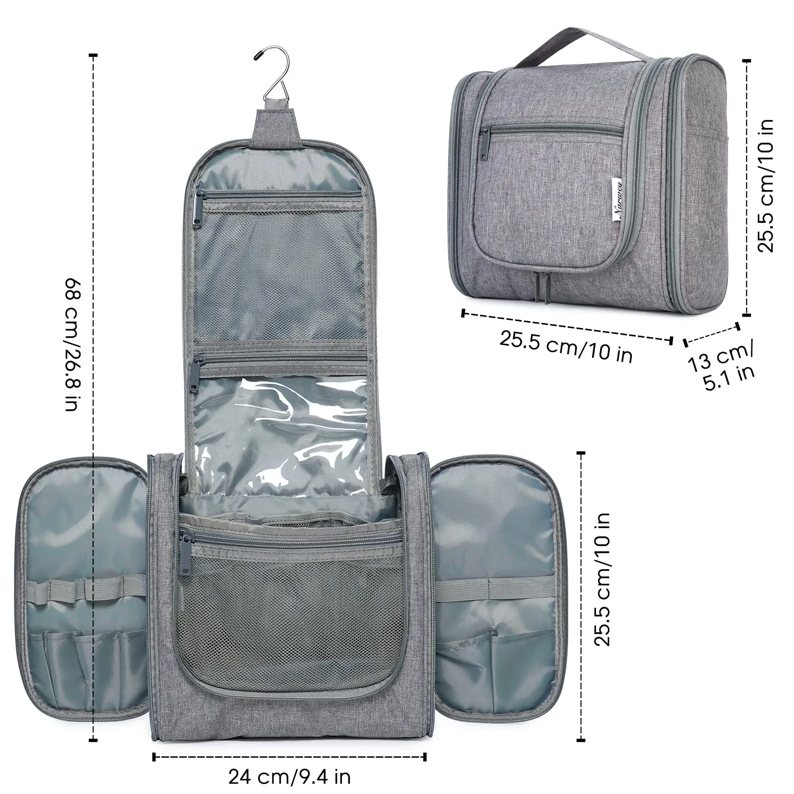 NW5126 Travel Toiletry Cosmetic Bag With Handle