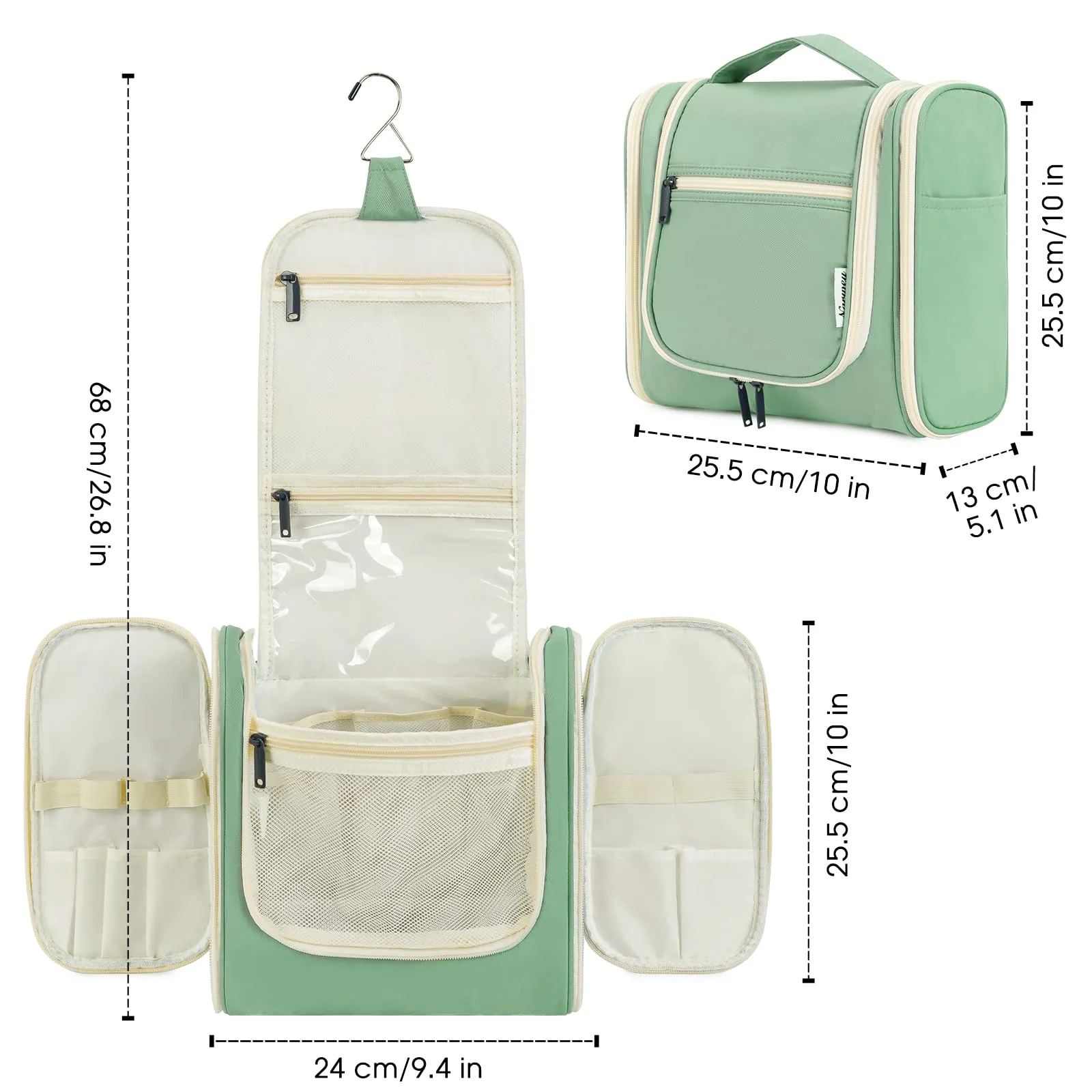 NW5126 Travel Toiletry Cosmetic Bag With Handle