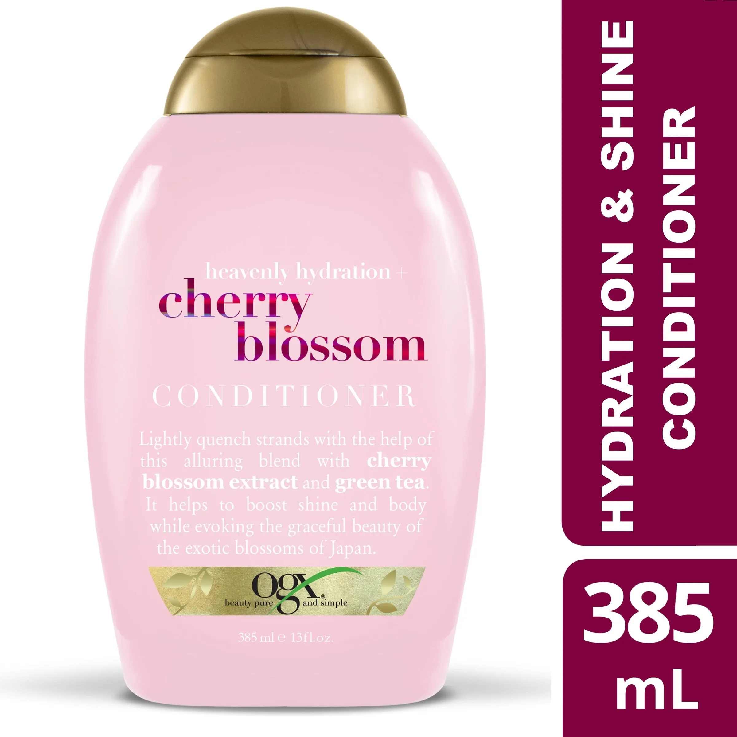 OGX Heavenly Hydration   Shine Cherry Blossom Conditioner For Thin & Fine Hair 385mL