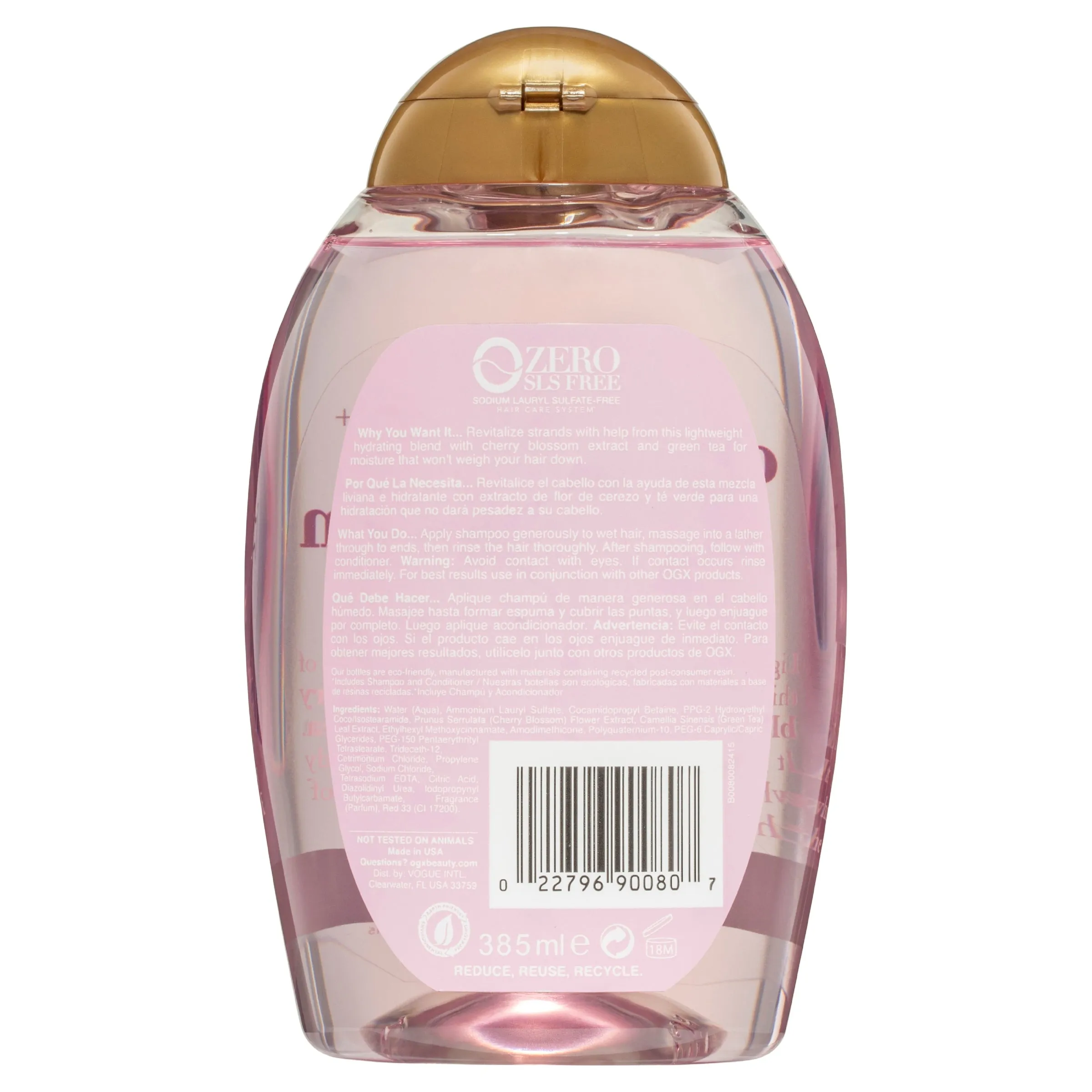 OGX Heavenly Hydration   Shine Cherry Blossom Shampoo For Thin And Fine Hair 385mL