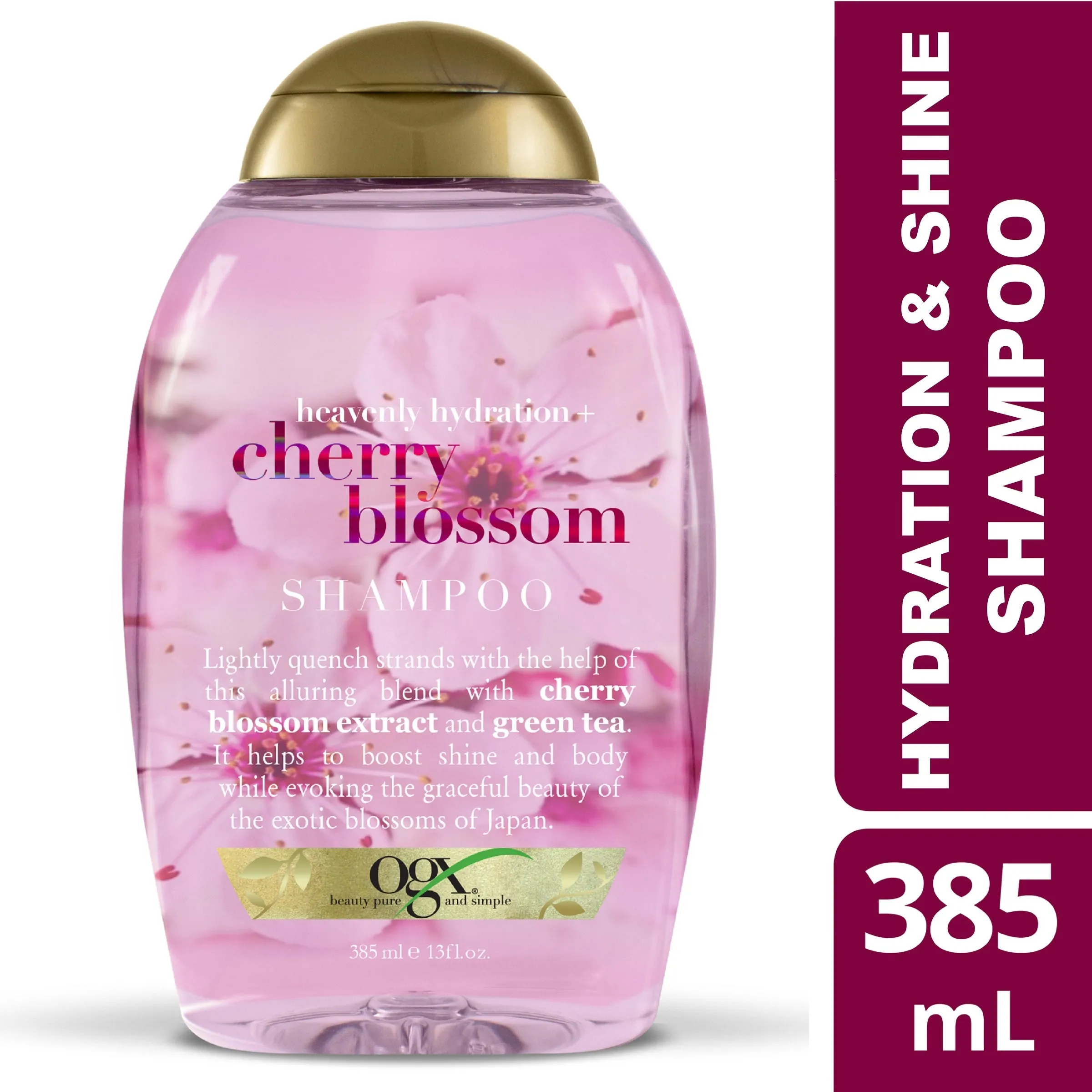 OGX Heavenly Hydration   Shine Cherry Blossom Shampoo For Thin And Fine Hair 385mL