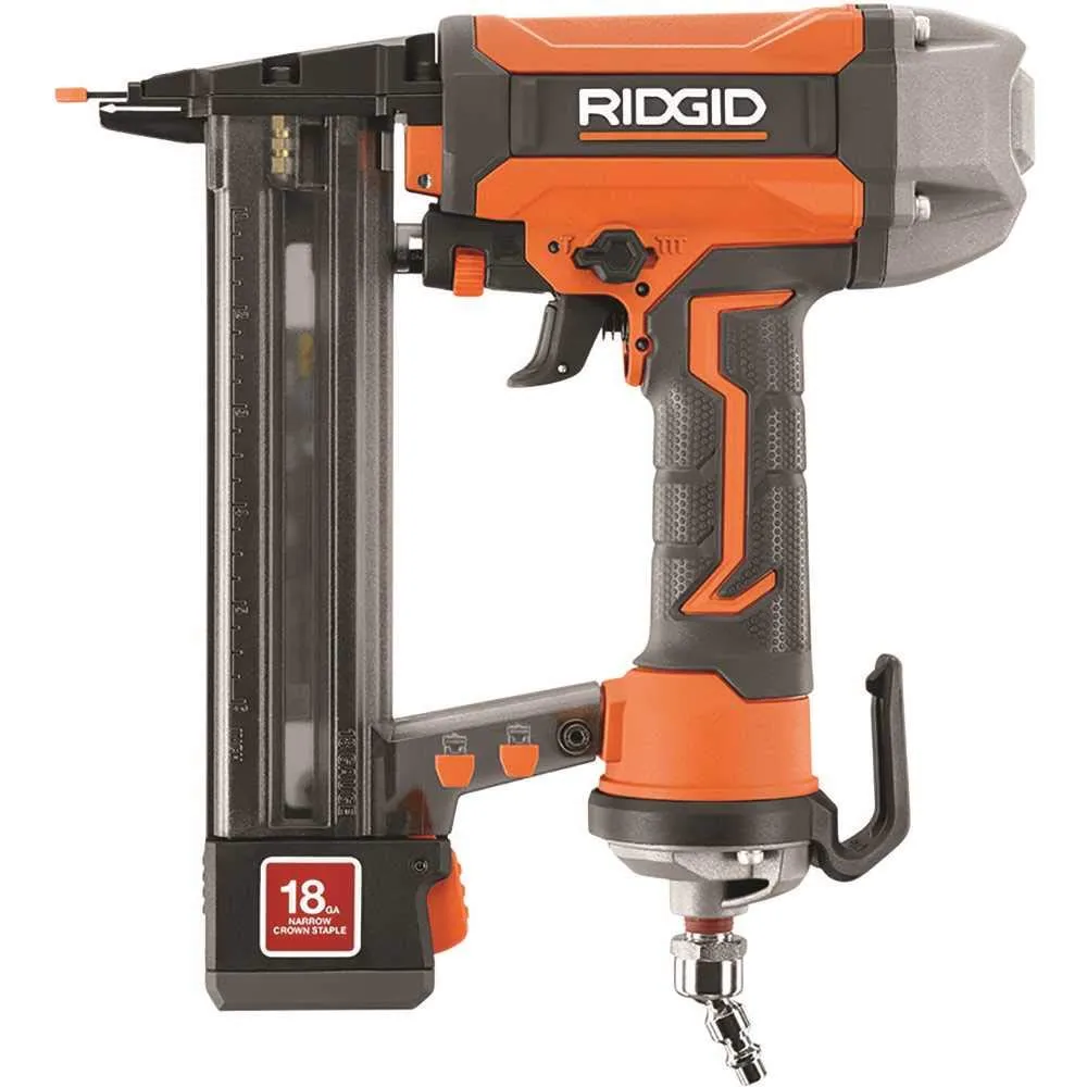 Open Box - RIDGID 18-Gauge 1-1/2 in. Finish Stapler, Contractor's Bag and (200) Staples