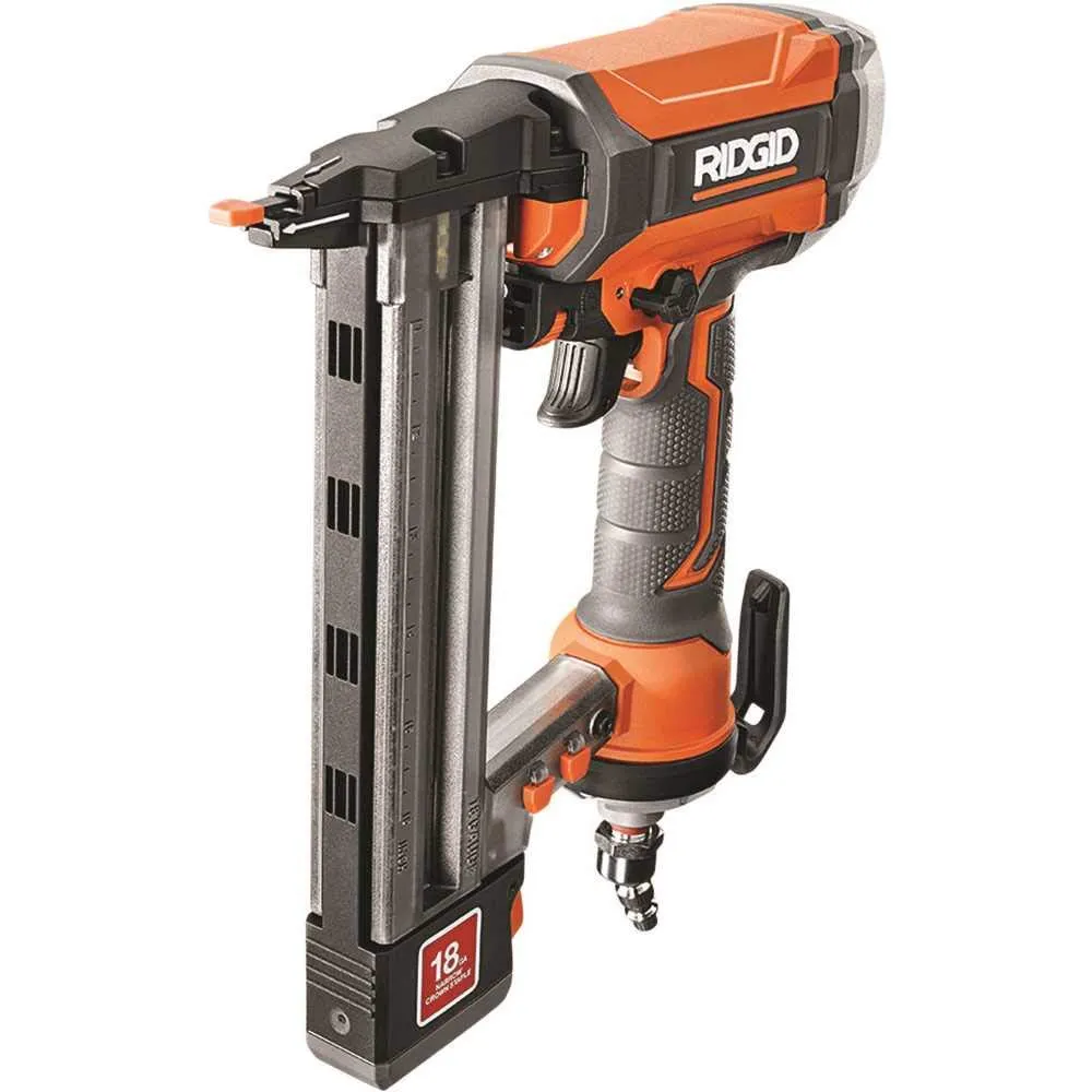 Open Box - RIDGID 18-Gauge 1-1/2 in. Finish Stapler, Contractor's Bag and (200) Staples