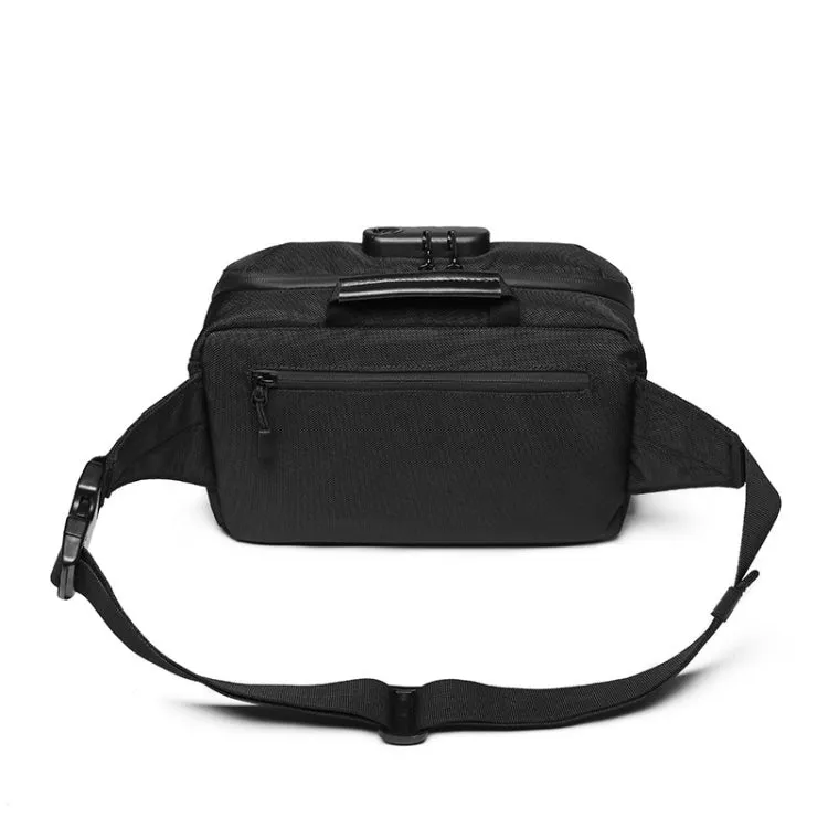 Ozuko 9257 Men Outdoor Sports Waist Bag Anti-Theft Shoulder Messenger Bag(Black)