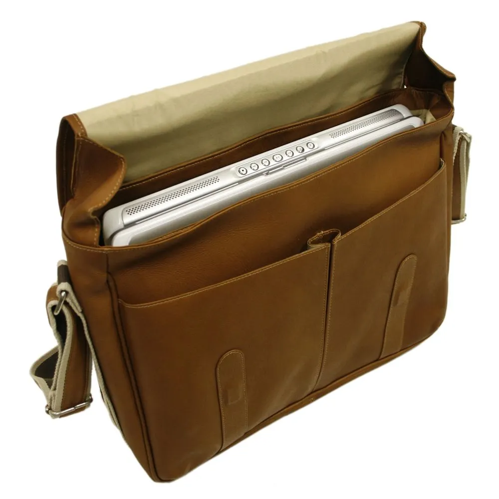 Piel Classic Expandable Messenger Bag