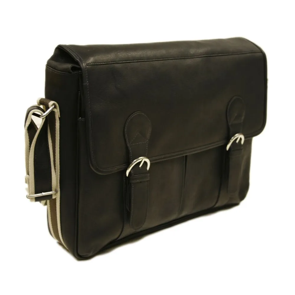 Piel Classic Expandable Messenger Bag