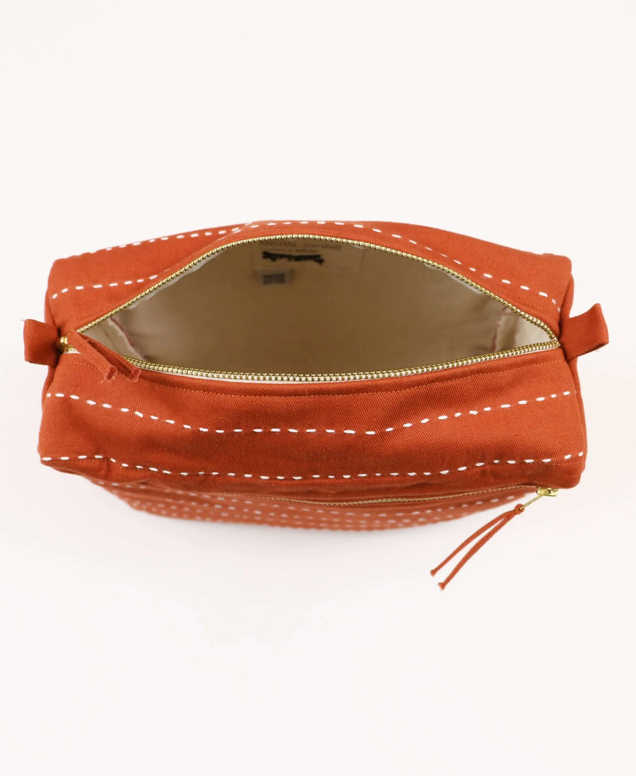 Pin-Stitch Large Toiletry Bag