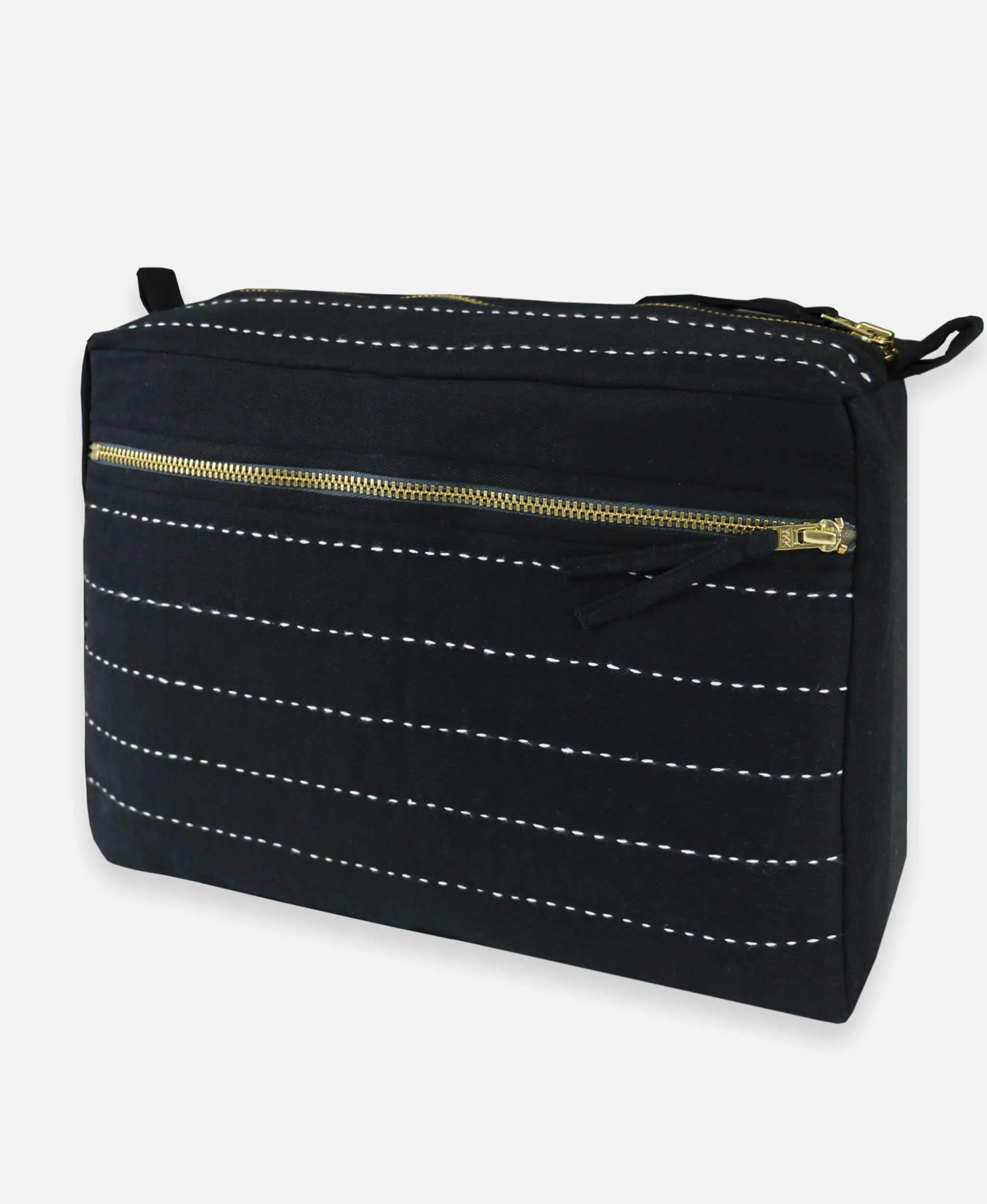 Pin-Stitch Large Toiletry Bag