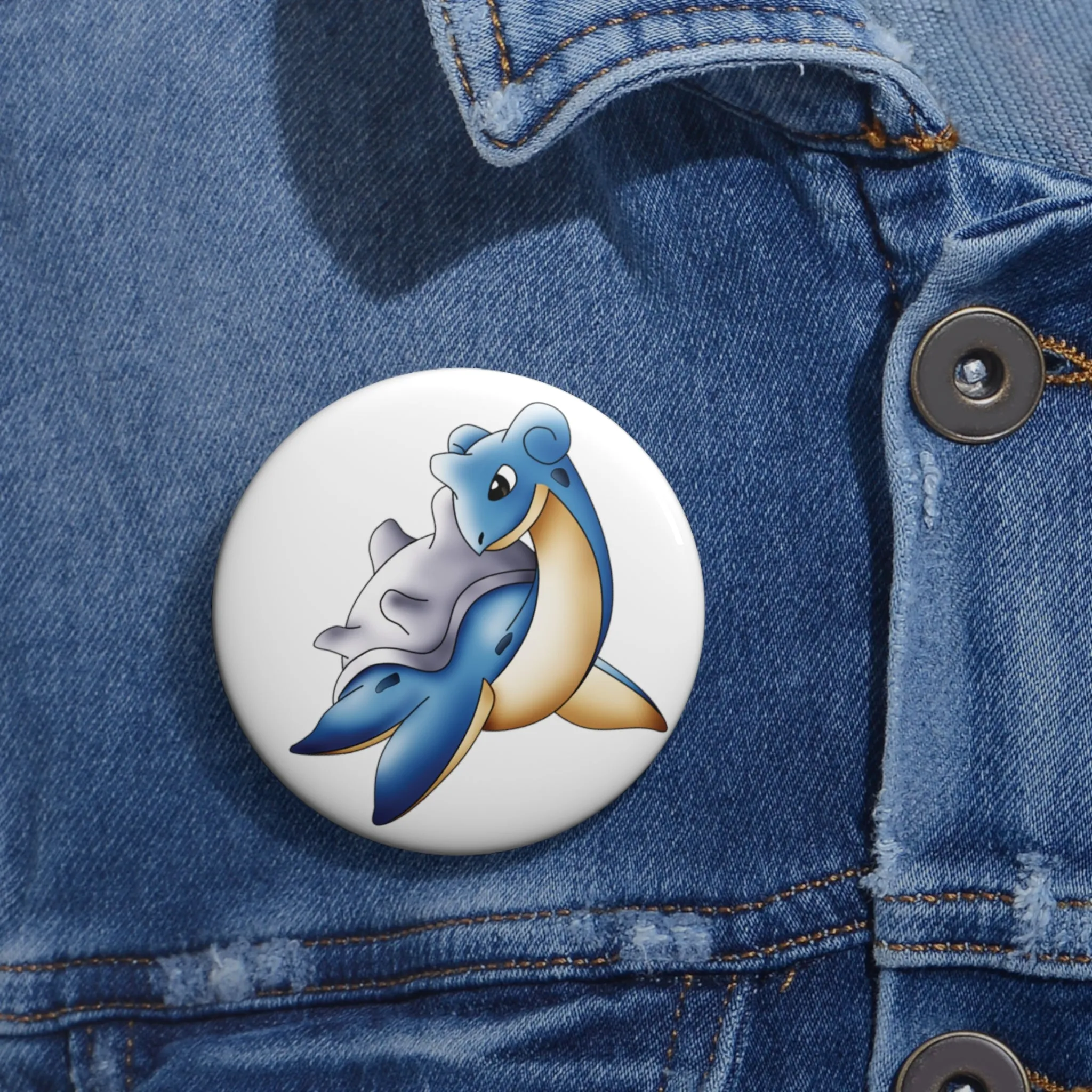 Pokémon- Lapras: Printed Button Badge