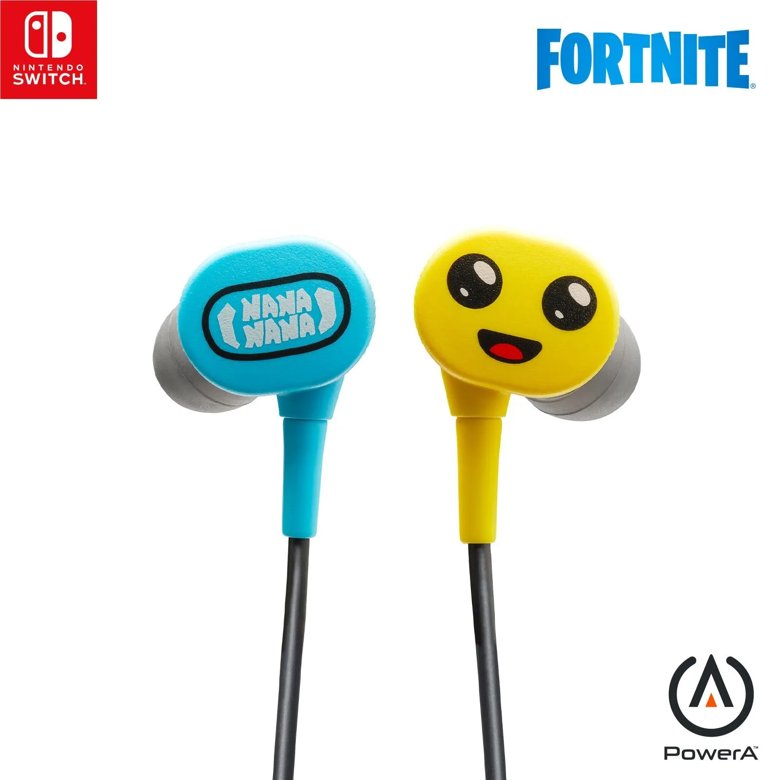 PowerA Wired Earbuds with 3.5mm port for Nintendo Switch (Peely Fortnite)