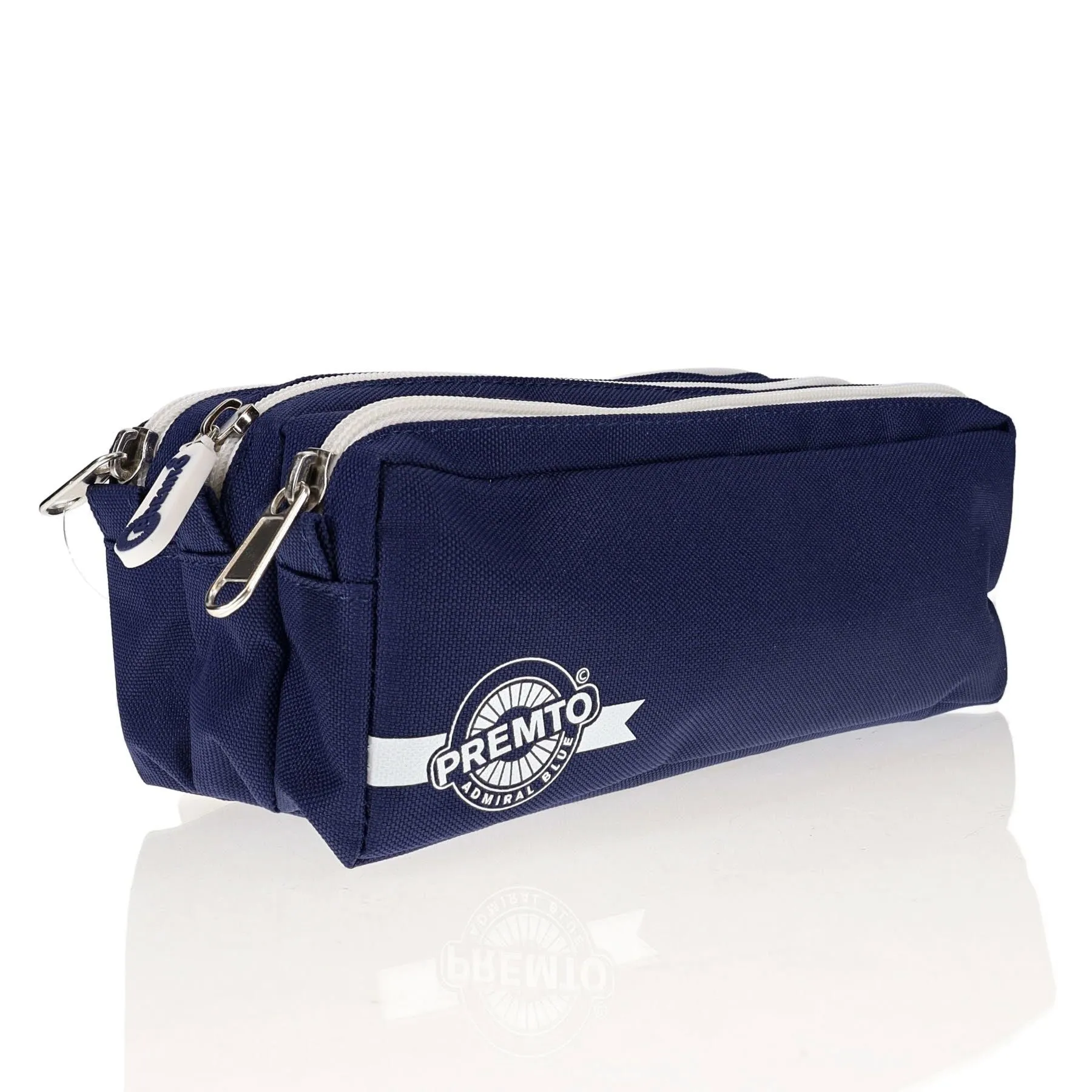 Premto - Pencil Case - 3 Pocket - Admiral Blue