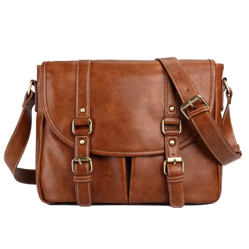 quality graceful vintage trend bussiness style  leather shoulder bag