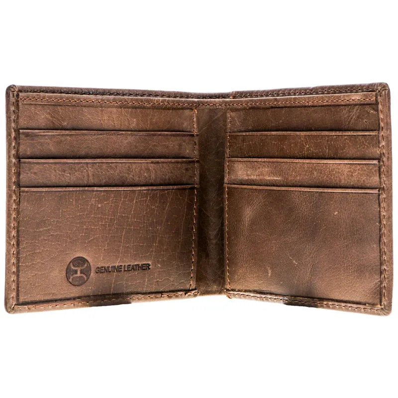 "Hooey Classic" Smooth Brown Bifold Wallet - HBF001-BR