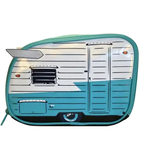 "Wings" Camper Van Toiletry Bag, Light Blue