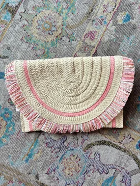 Raffia Clutch