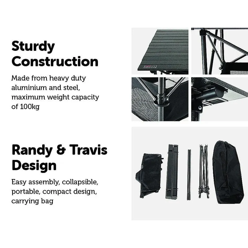 Randy & Travis Collapsible Aluminium Camping Table & Net