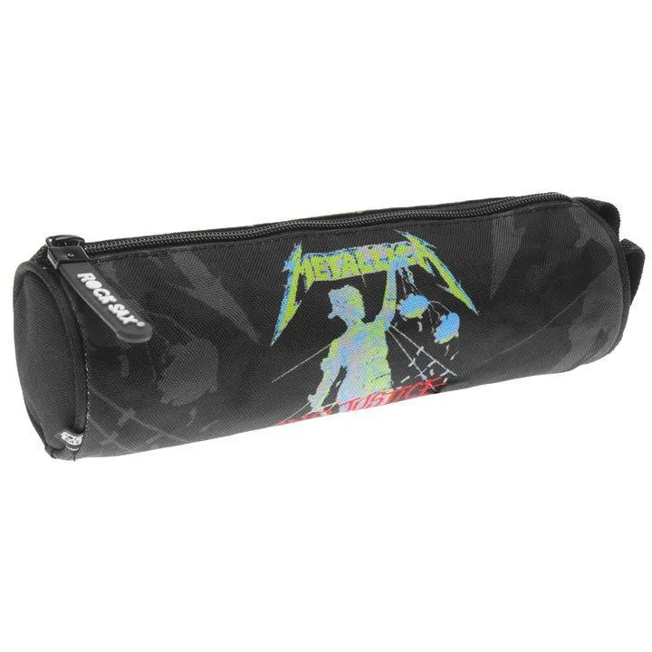 Rock Sax Metallica Justice For All Black Pencil Case