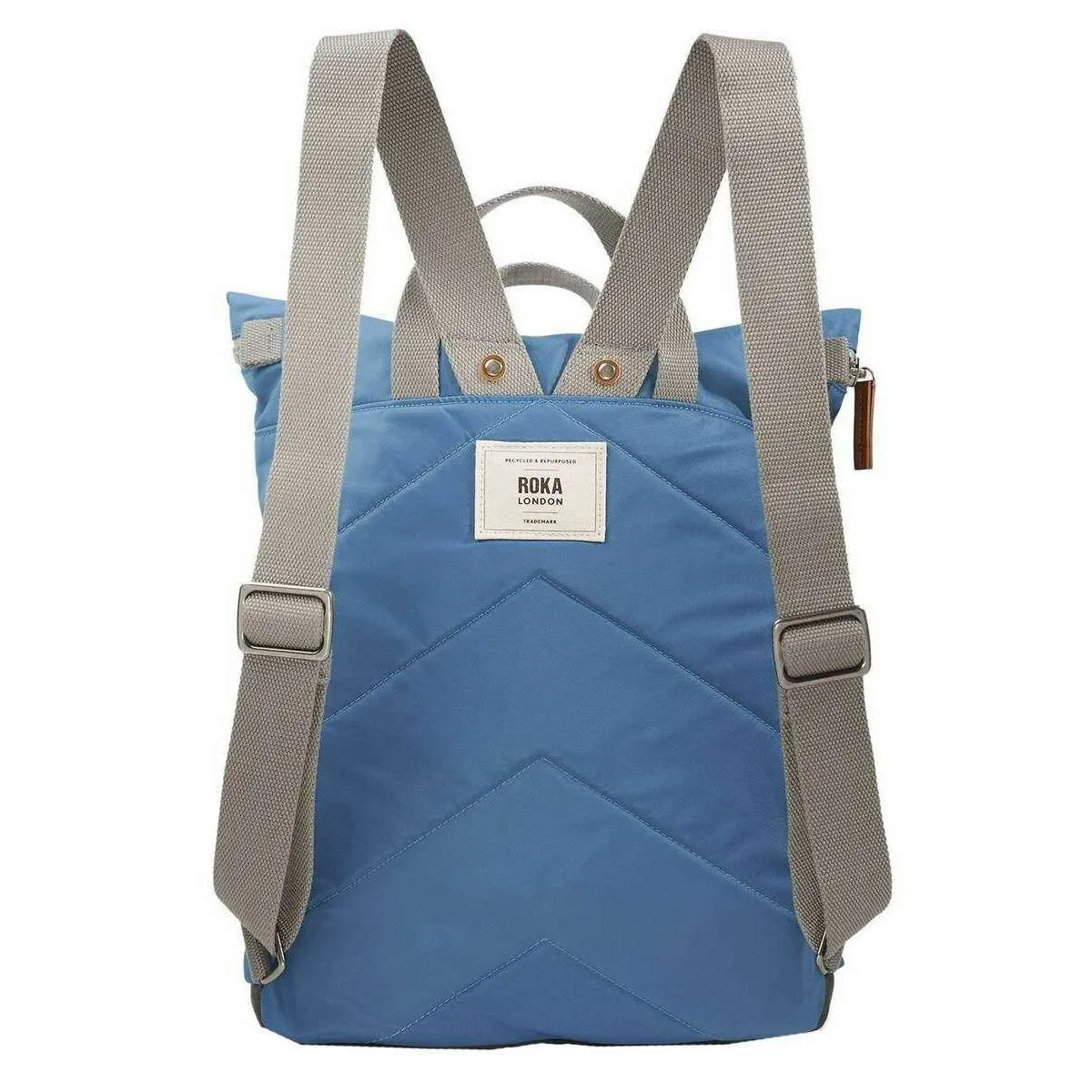 Roka Canfield B Medium Recycled Nylon Backpack - Seaport Blue