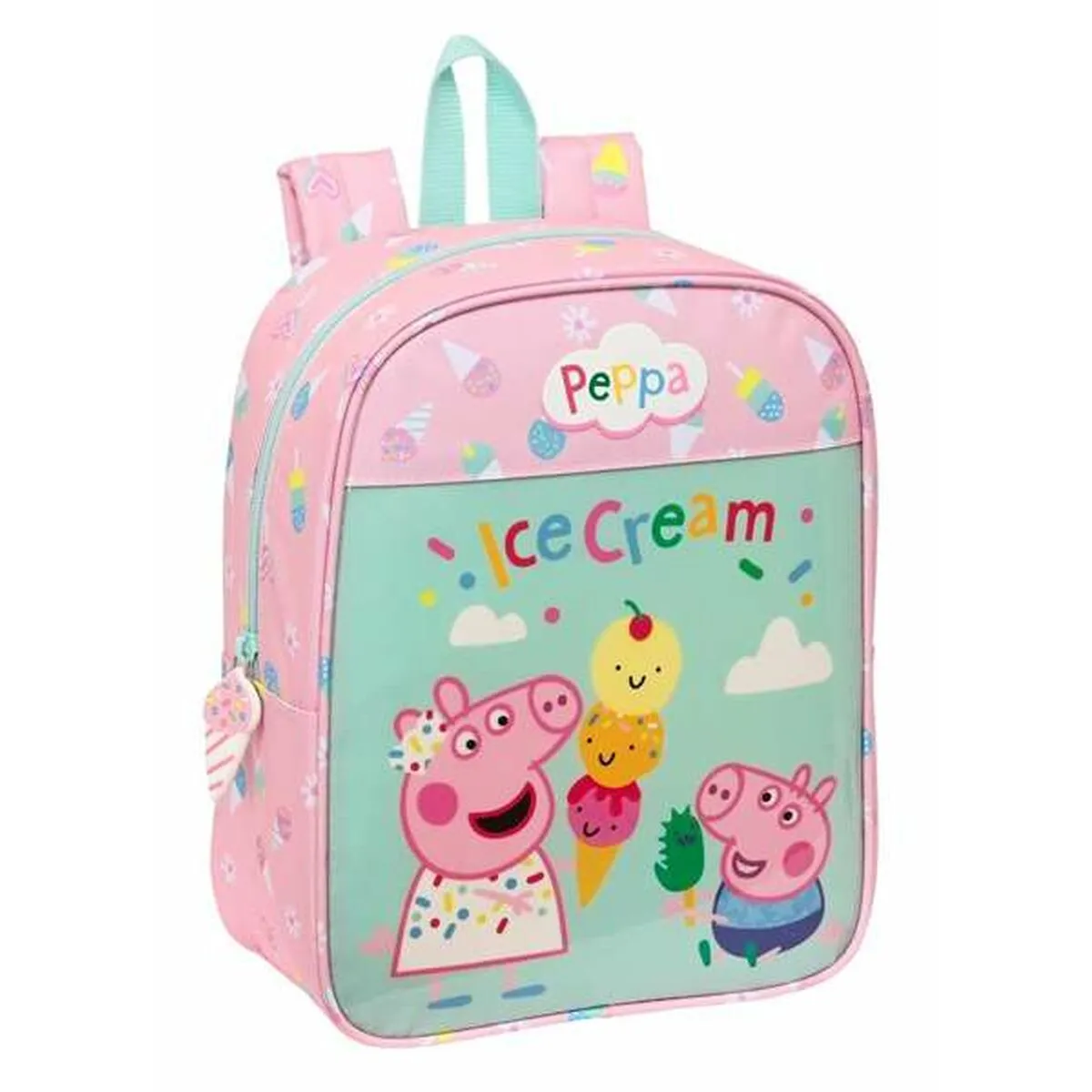 School Bag Peppa Pig Ice Cream 22 x 27 x 10 cm