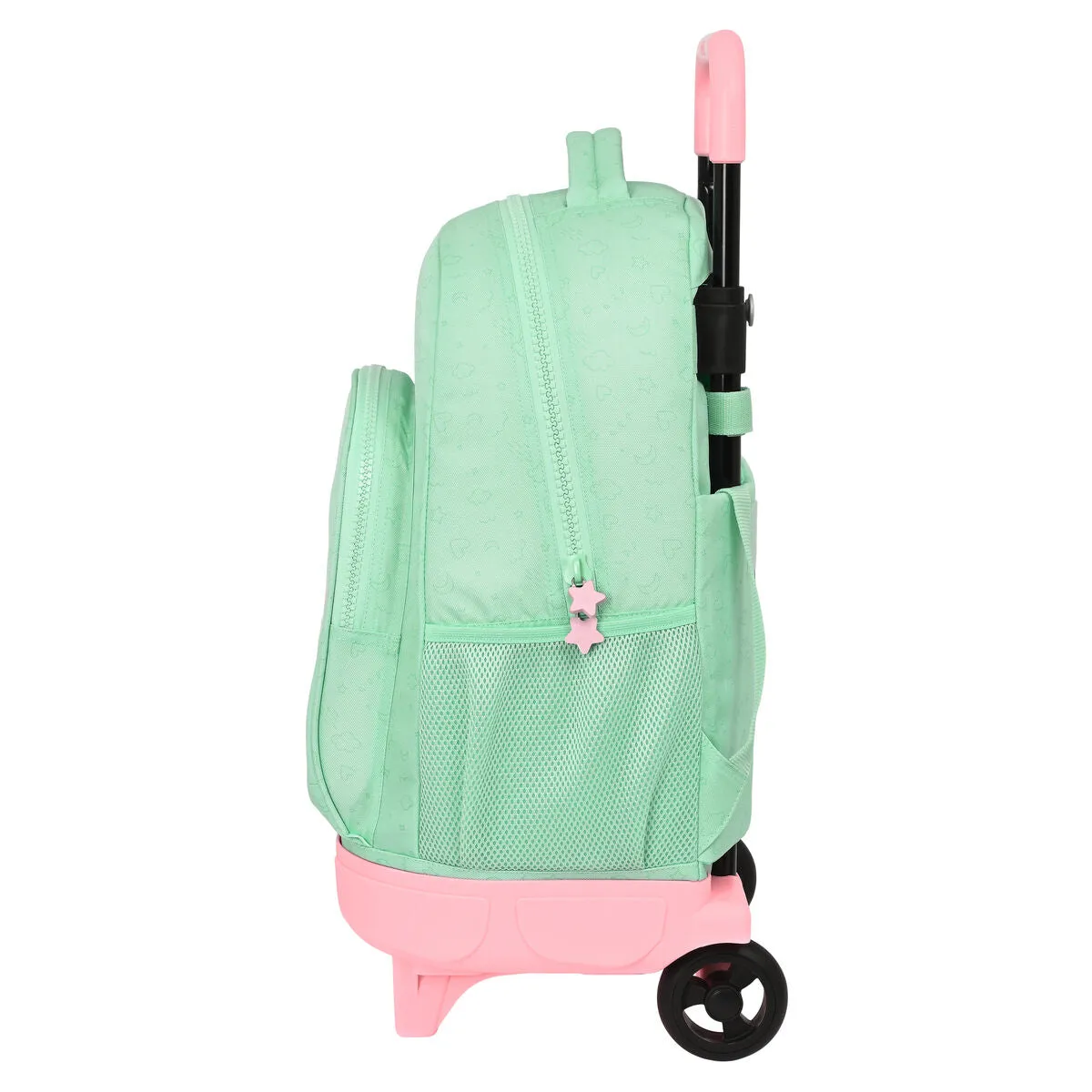 School Rucksack with Wheels BlackFit8 Moon Green 33 x 45 x 22 cm