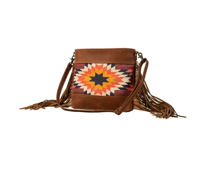 Sedona Star Fringed Leather Shoulder Bag