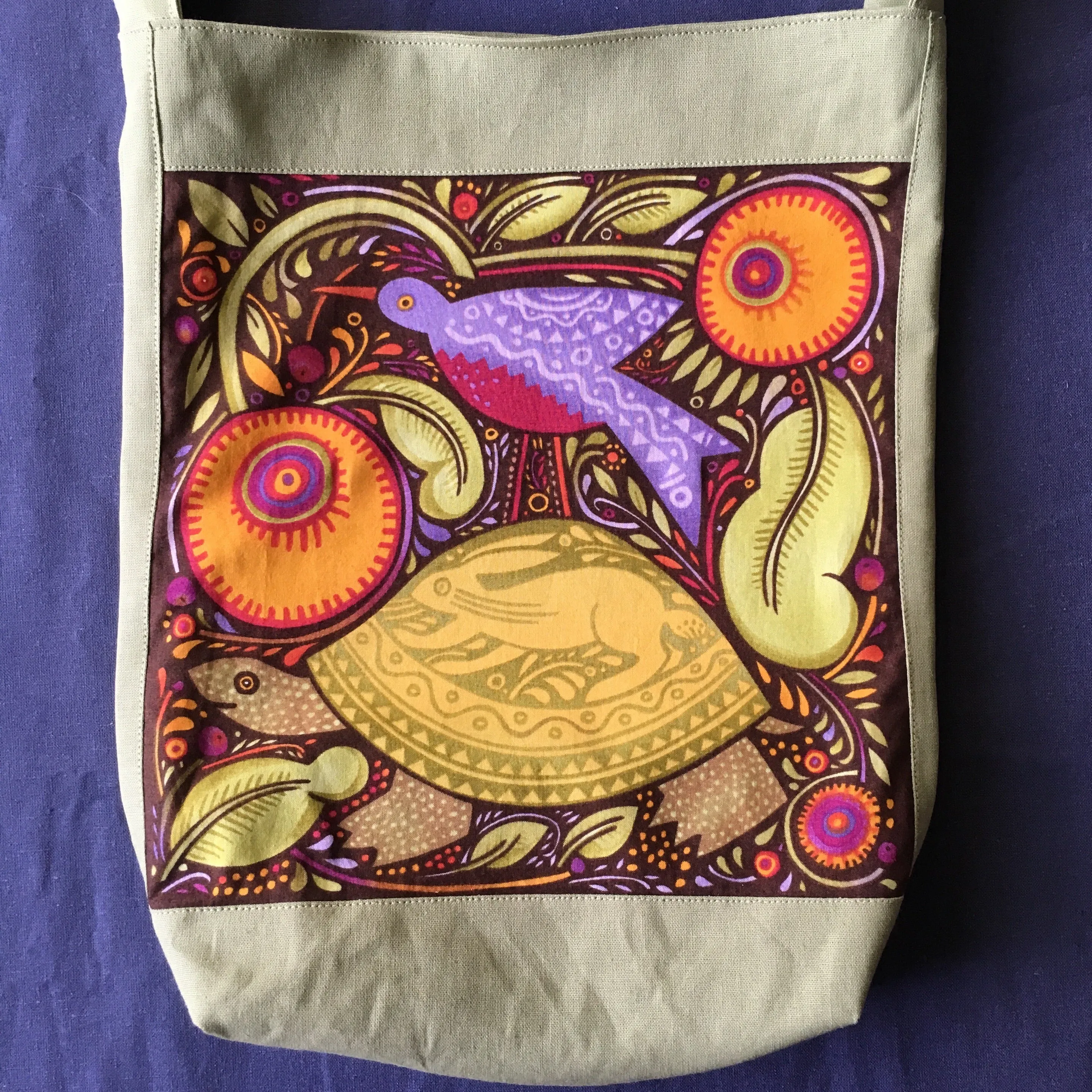 Sewfunky Hemp Tortoise and the Hare Bag