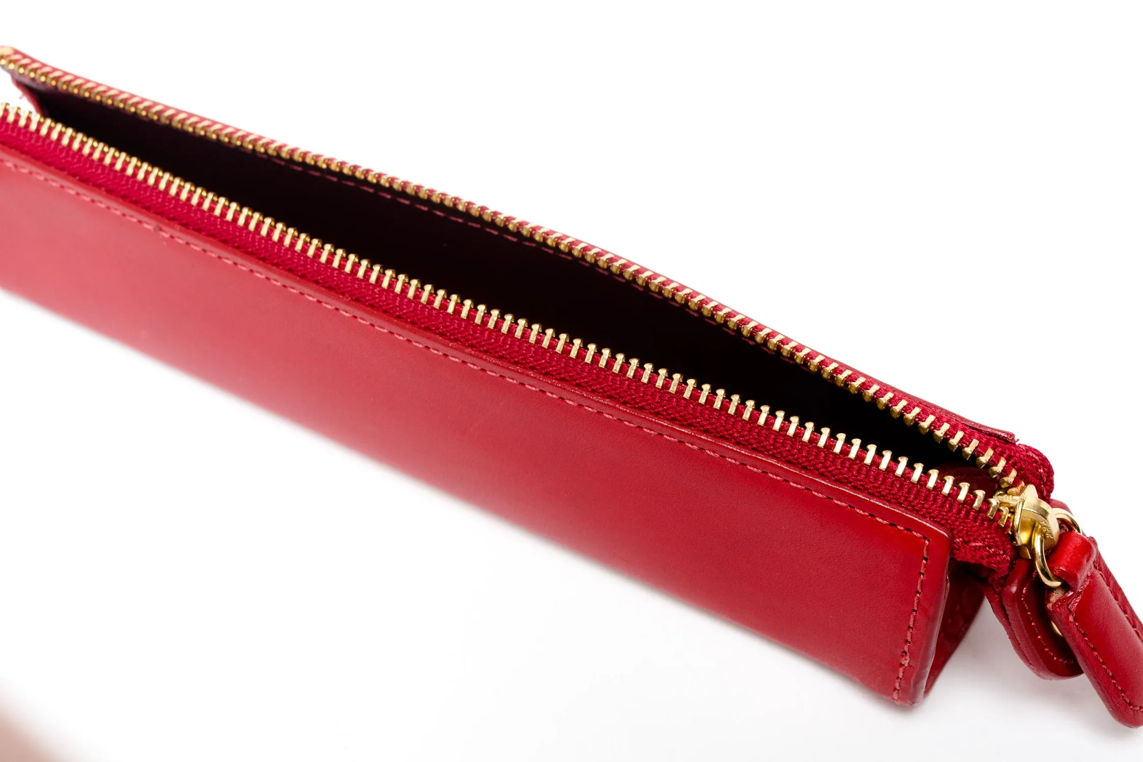 Slip-On Rio Zipper Pen Case Small - Red