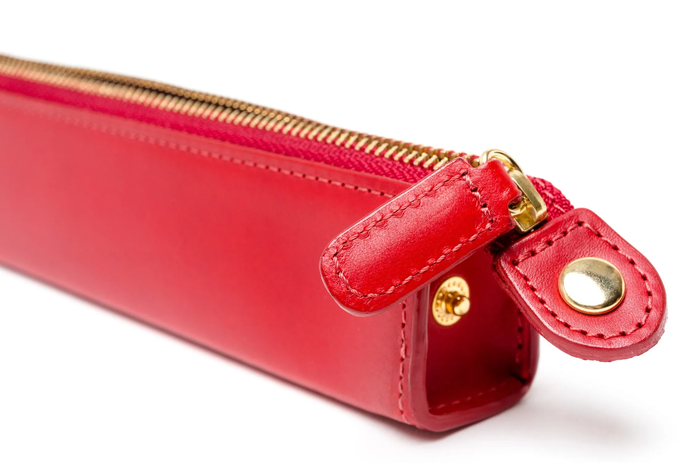 Slip-On Rio Zipper Pen Case Small - Red