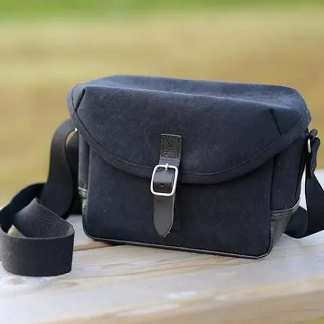 Small Shoulder Bag - Camera Bag Design / Charcoal Gray -, Cross Body Bag