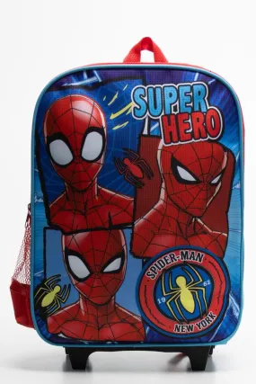 Spider-Man Trolley Bag Blue & Red