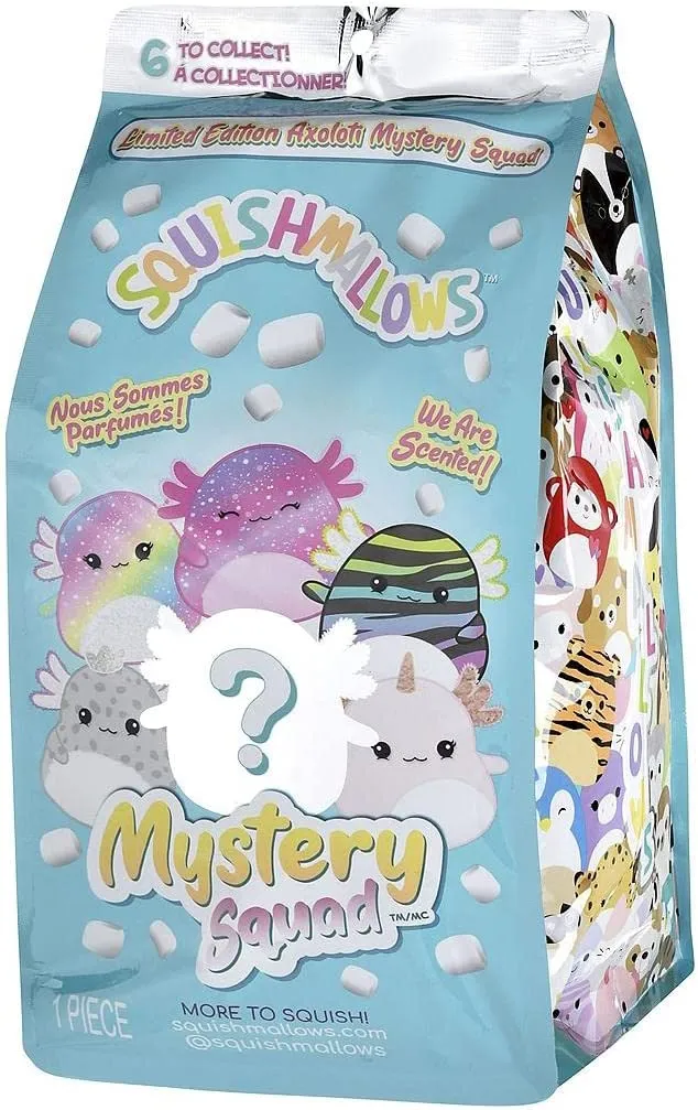 Squishmallows Limited Edition Axolotl Mystery Squad 8in Scented Mystery Plush