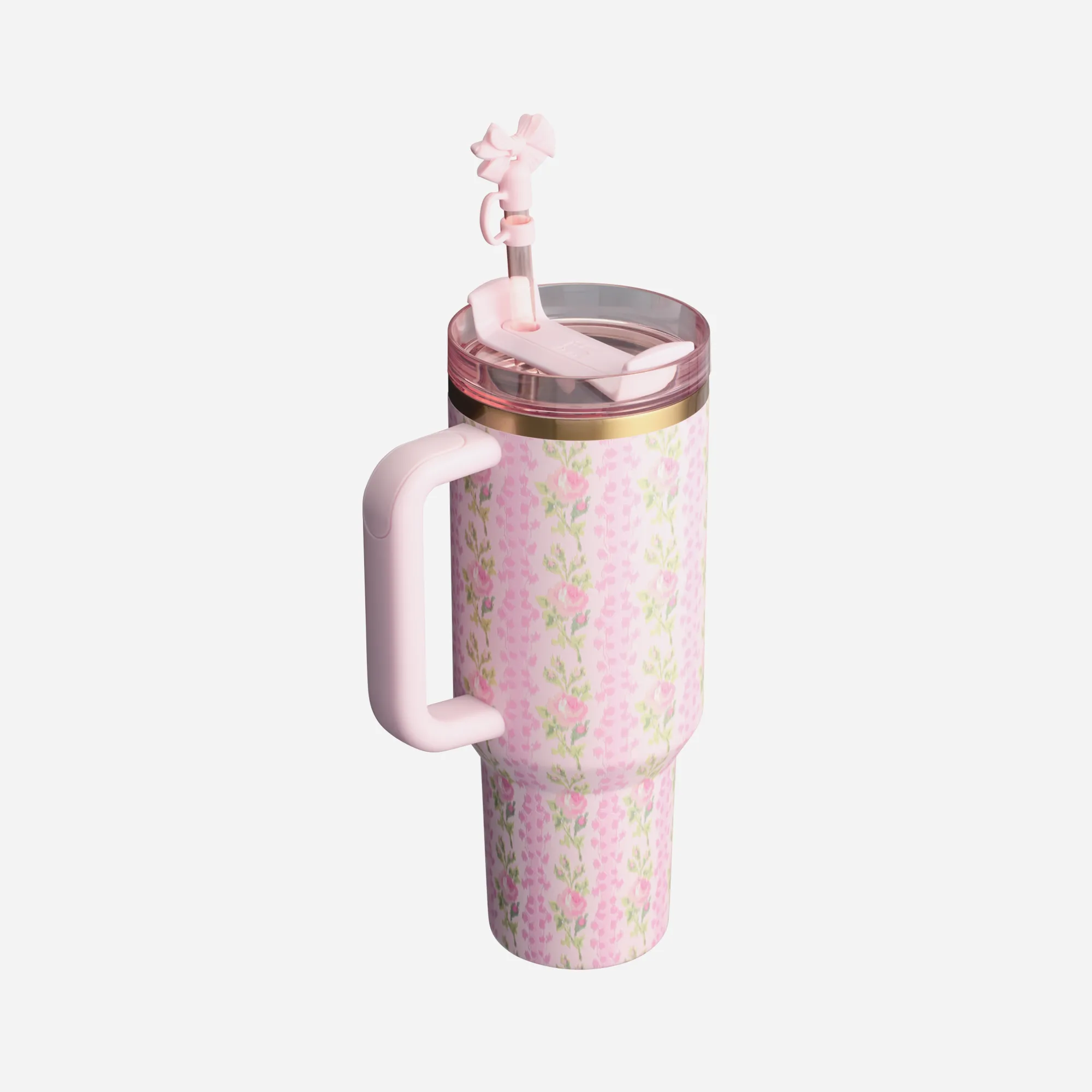 Stanley x LoveShackFancy Flowstate Quencher 40oz Tumbler BloomingHeirloom