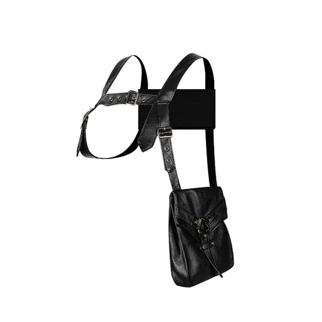 Steampunk PU Leather Vintage Gothic Waist Arm Bag