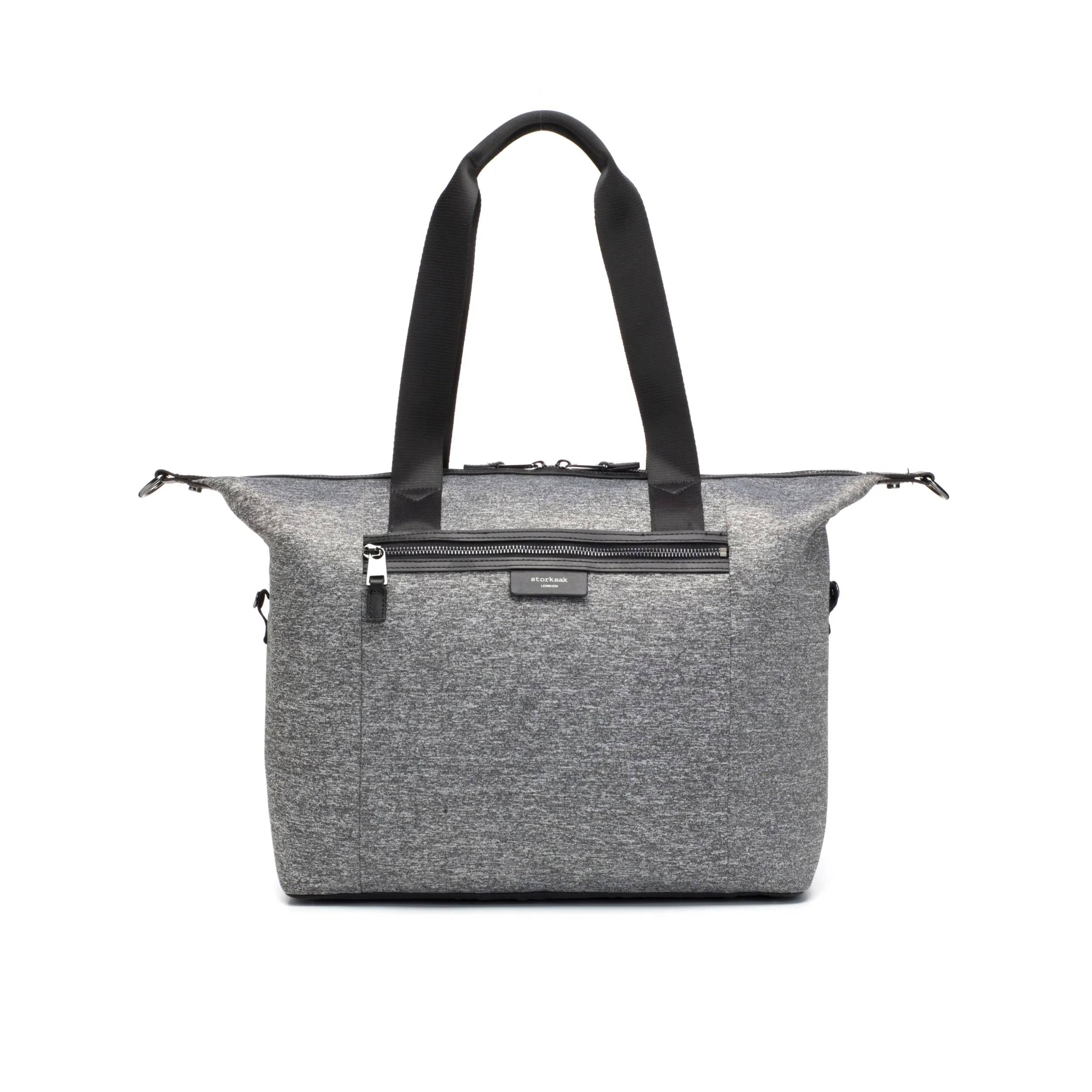 Stevie Luxe Nappy Bag - Grey Scuba