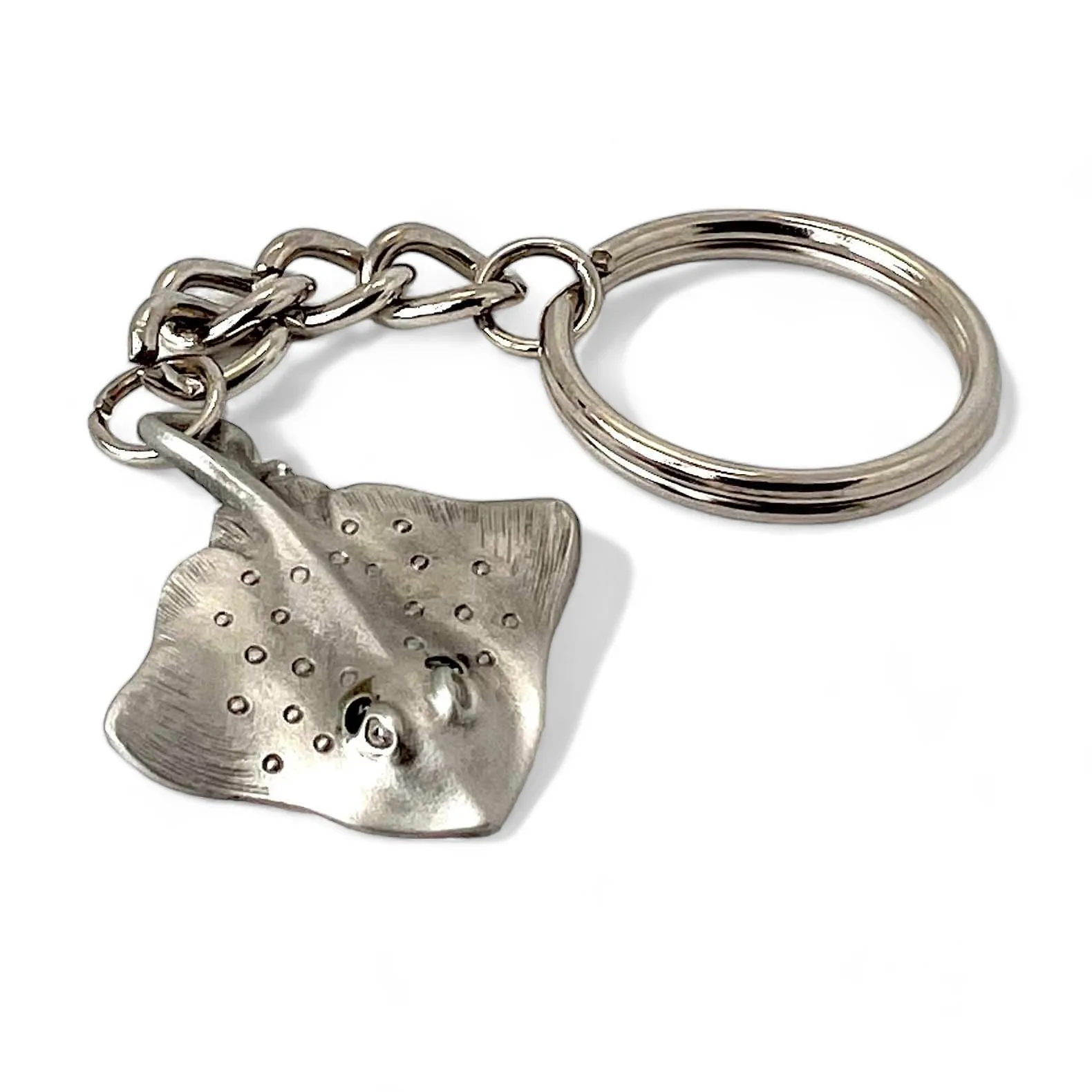 Stingray Keychain for Women and Men- Stingray Gifts for Women, Stingray Key Ring, Stingray Charm, Gifts for Scuba Divers, Sea Life Keychain