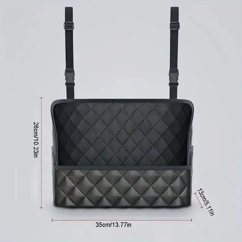 Stylish PU Leather Handbag Car-Mounted Storage Bag