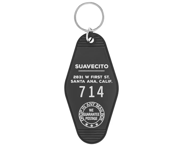 Suavecito Hotel Key Tag Black