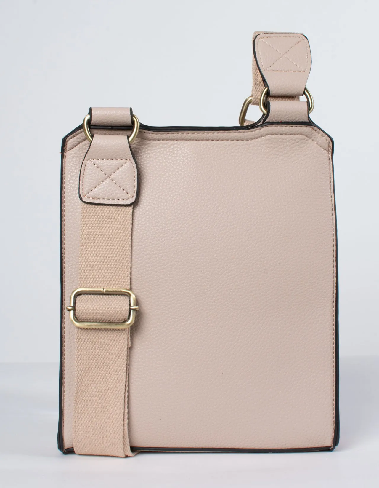 Taupe Messenger Bag