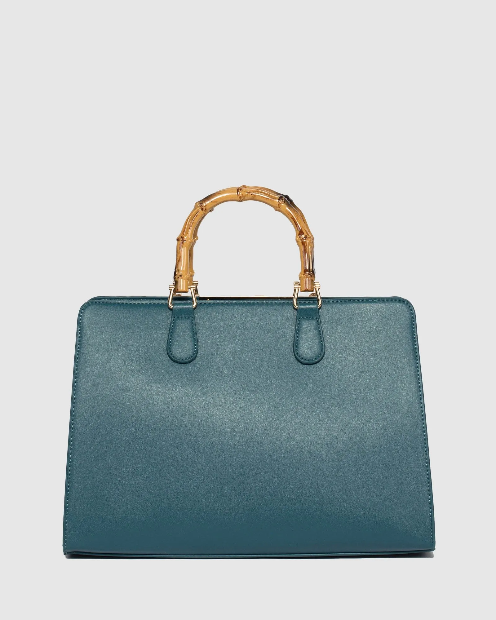 Teal Kyandra Bamboo Tote Bag