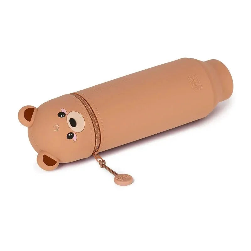 Teddy Bear 2 in 1 Silicone Pencil Case