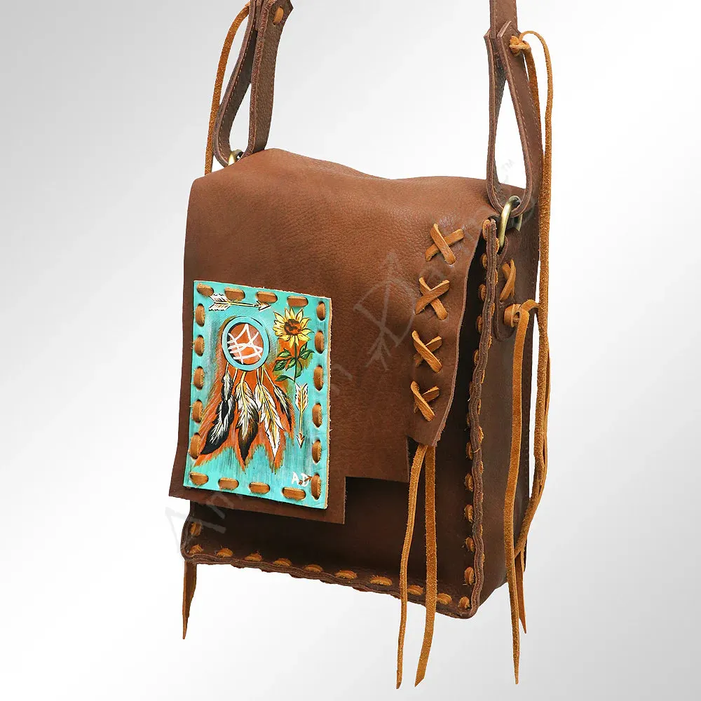 The Dreamcatcher - Leather Purse/Messenger Bag