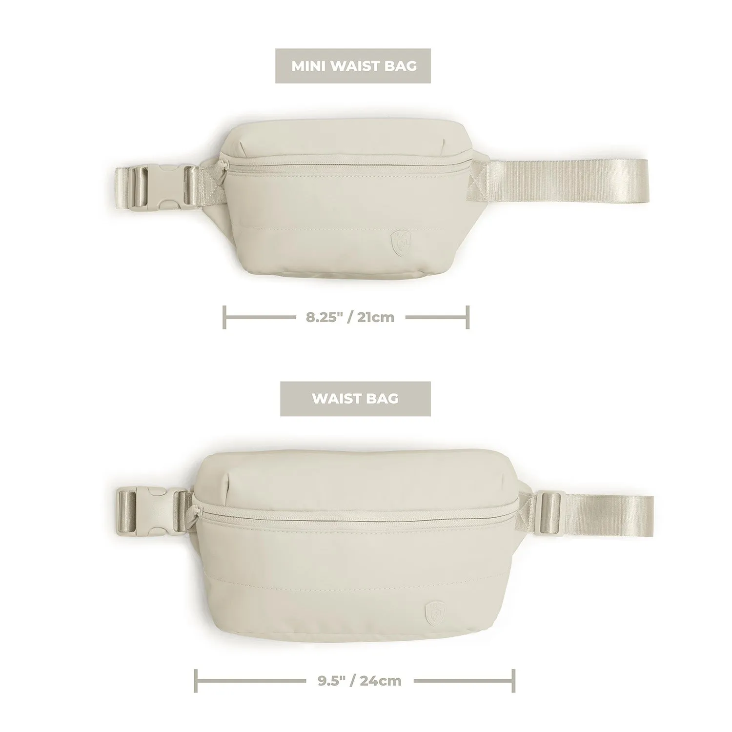 The Puffer Mini Waist Bag - Off White