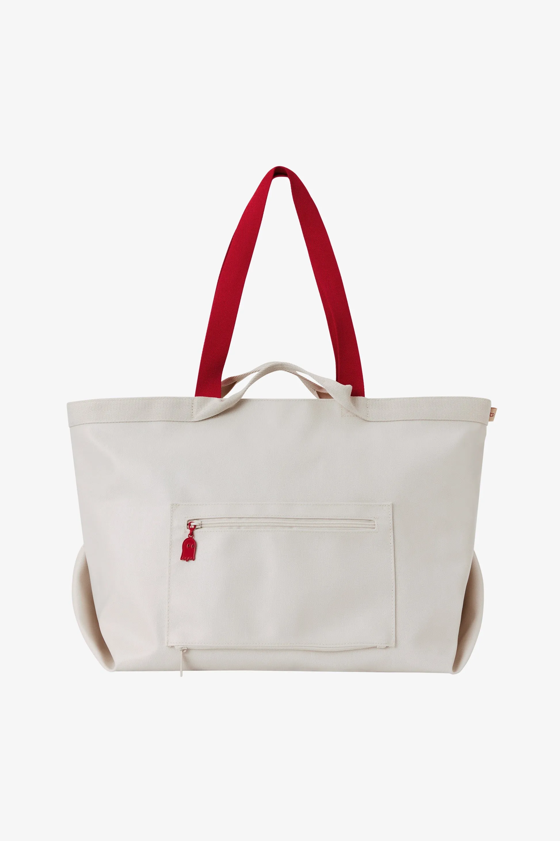 The Travel Tote in Ghost White