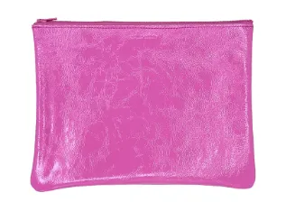 TRACEY TANNER | Candy Patent Flamingo Zip Pouch