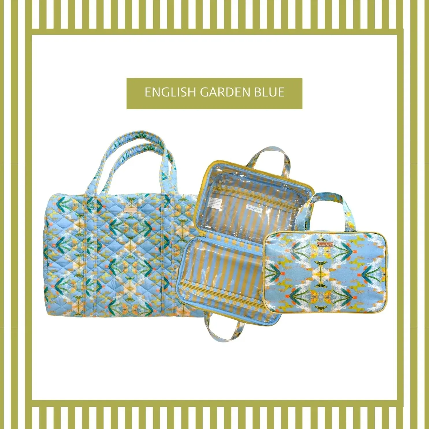 Travel Case - English Garden Blue