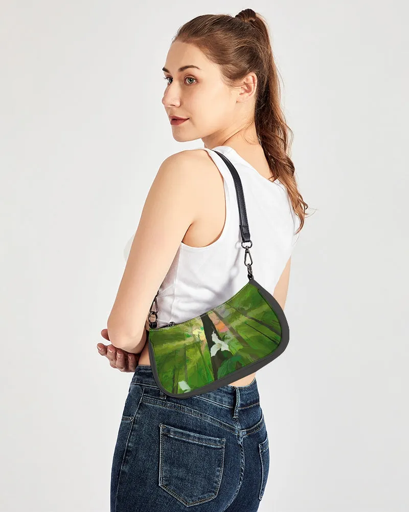 Trillium & the Tree Shoulder & Wristlet Canvas Dual Pouch