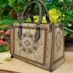 Turtle Totem Native American Leather Bag WCS