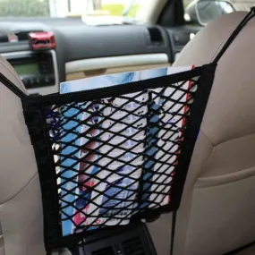 Universal Car Net Seat Storage Mesh Organizer Bag Luggage Holder Pocket  for iphone cell phone hot sale