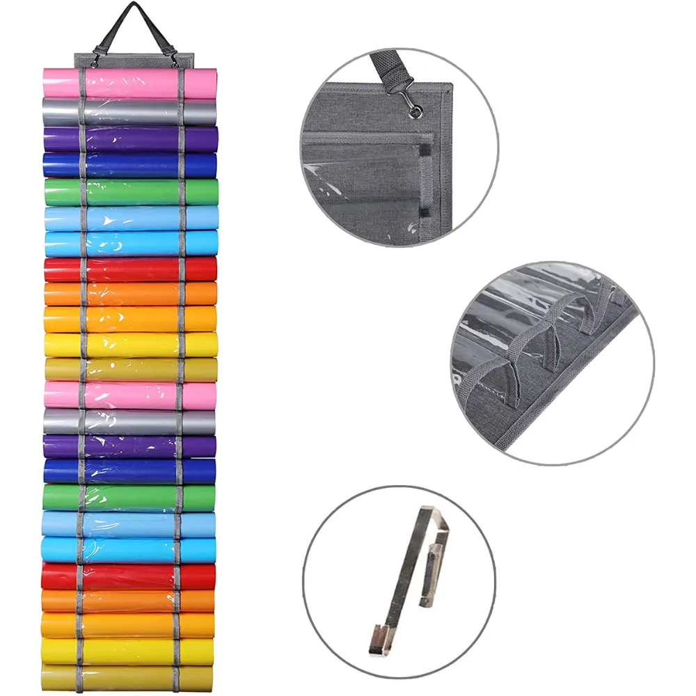 Vinyl Hanging Organizer Storage Roll Holder